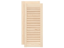 Portas de Armário 2 Pcs com Design de Persiana de Pinho MAISON EXCLUSIVE