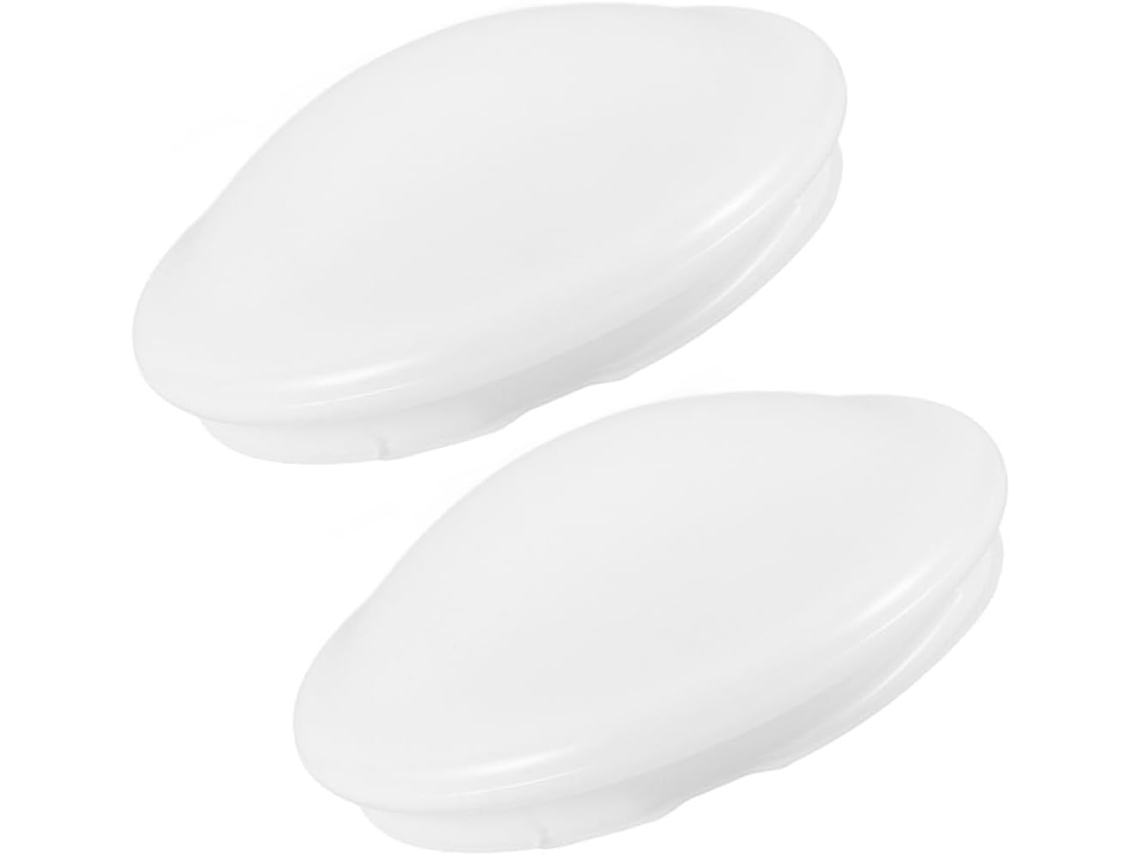 Conjunto De 2 Cúpulas De Plástico Branco Para Luminária De Teto, Escritório, Quarto E Varanda.