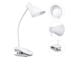 Lâmpada de Mesa Clip On Led com 3 Níveis de Brilho 360° | S/MARCA