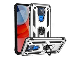 Capa Protetora De Tpu À Prova De Choque Pc Com Suporte Giratório De 360 Graus Para Motorola Moto G Play (2021)