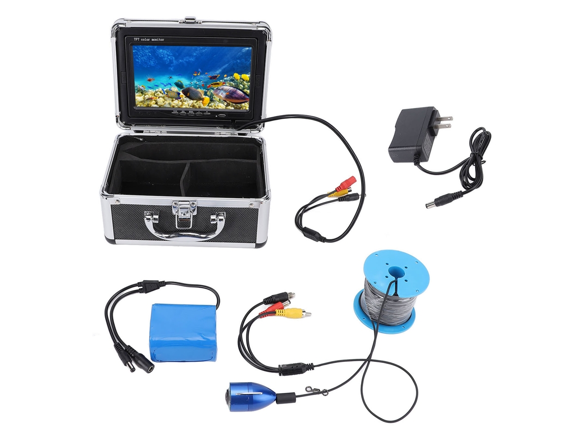 Câmera de Pesca Subaquática com Visão 24/7, Ângulo de 180° e Tela Hd de 7 Polegadas LAXISCREED (plug Us)