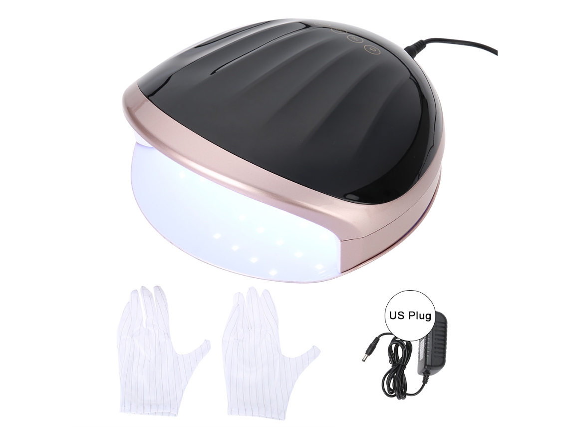 Lâmpada UV LED para unhas 48W com secador, temporizador automático e sensor inteligente para fototerapia 01
