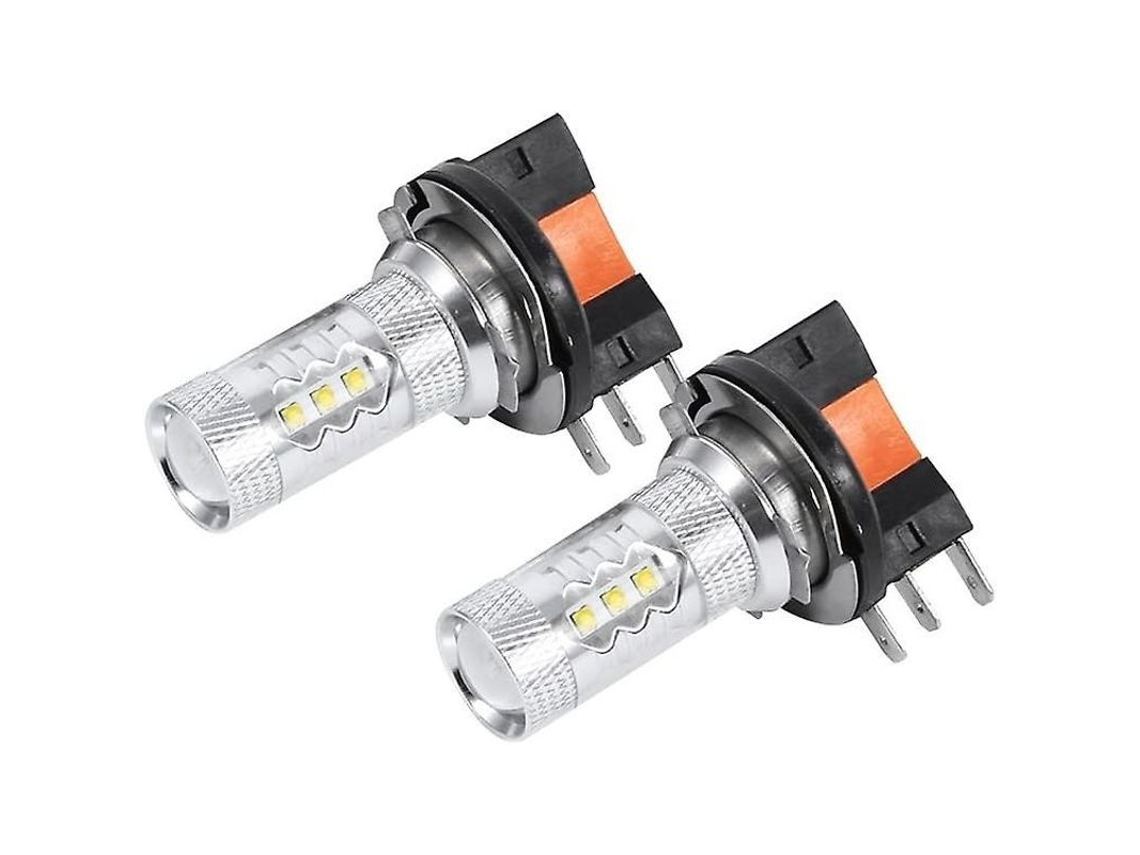2025 2 Piezas Lâmpadas Led H15 80w Brancas Faróis De Carro Luzes Diurnas Substituição