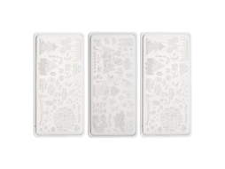 3Pcs Modelos de Carimbo de Unhas para Decorações de Halloween ALLINLESS