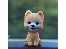 Figura De Perro Cute Con Cabeza Moviéndose Decoración Para Tablero De Coche Sin Pilas