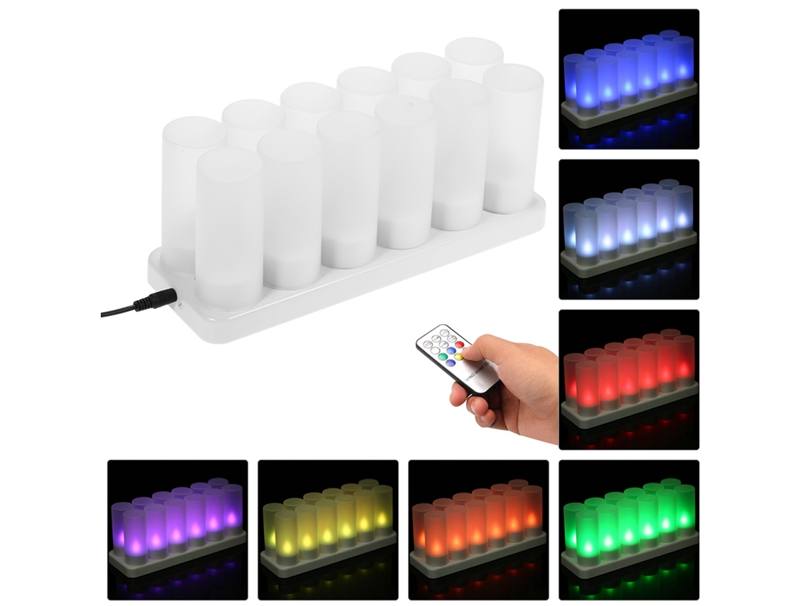 Luz De Vela Led Recarregável Sem Chama