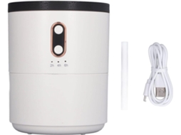 Umidificador De 450 Ml Com Chama Simulada, Recarregável Via Usb