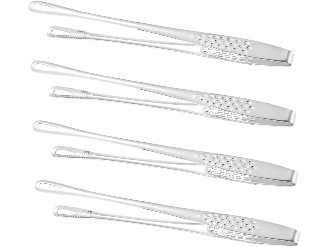 Conjunto De 4 Peças Pinças Aço Inoxidável Para Churrasco, Ideais Para Grelhar, Servir E Preparar Saladas