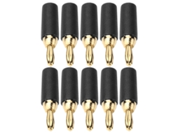 Conector Banana Plug Macho Ouro 2.5mm 10pçs
