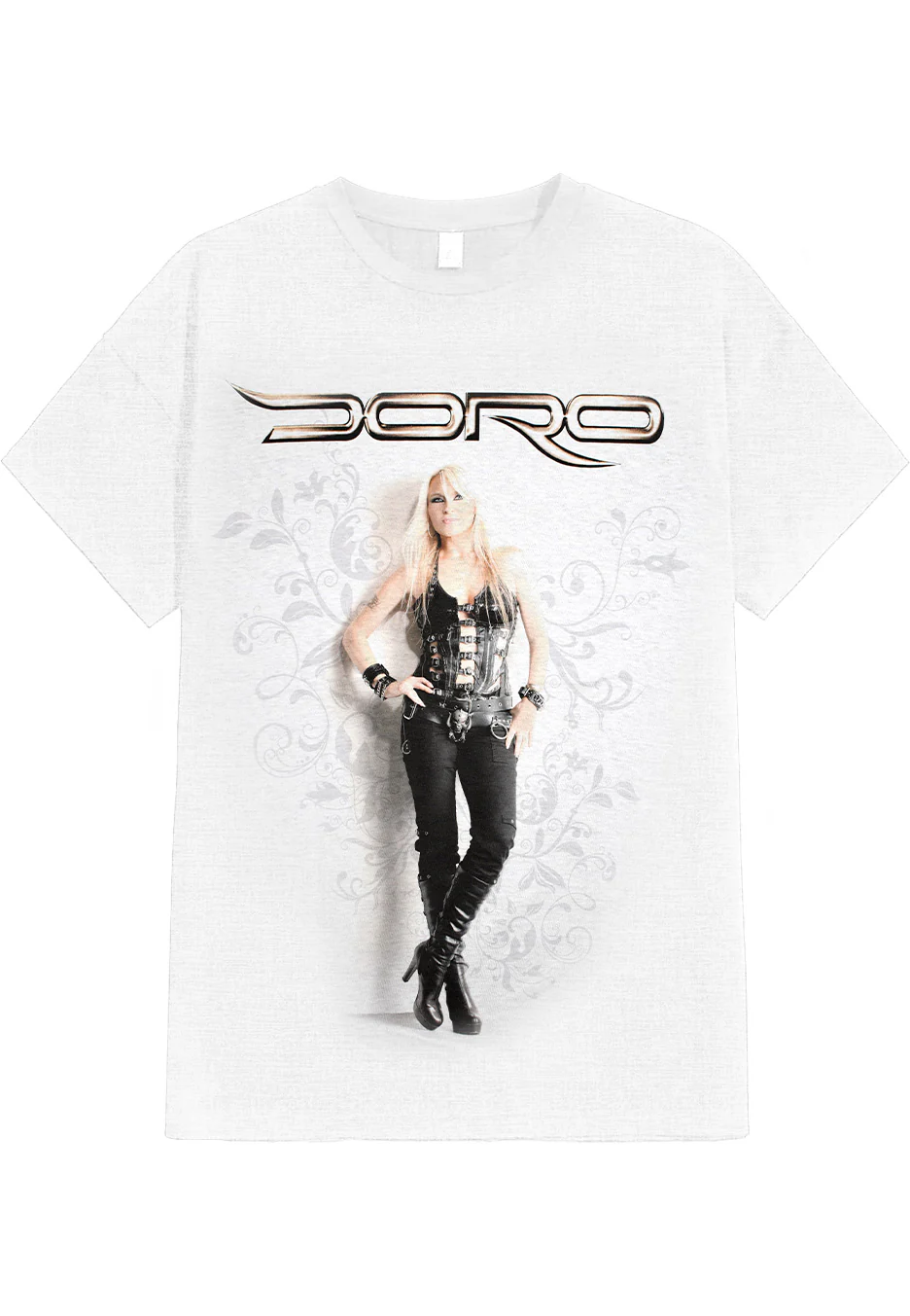Size:l Rockinstone Doro - Für Immer White - T-shirt Unisex Adults