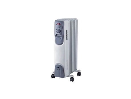 Radiador Banho de Óleo 1500W NIKLAS 230V 3 Potências de Aquecimento Termostato Corpo em Metal Envernizado