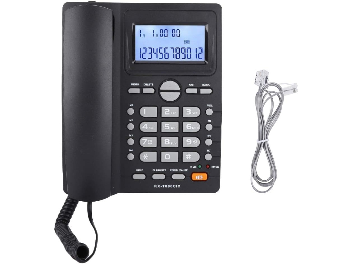 Telefone Com Fio Ejoyous Com Identificador De Chamadas E Viva-voz.