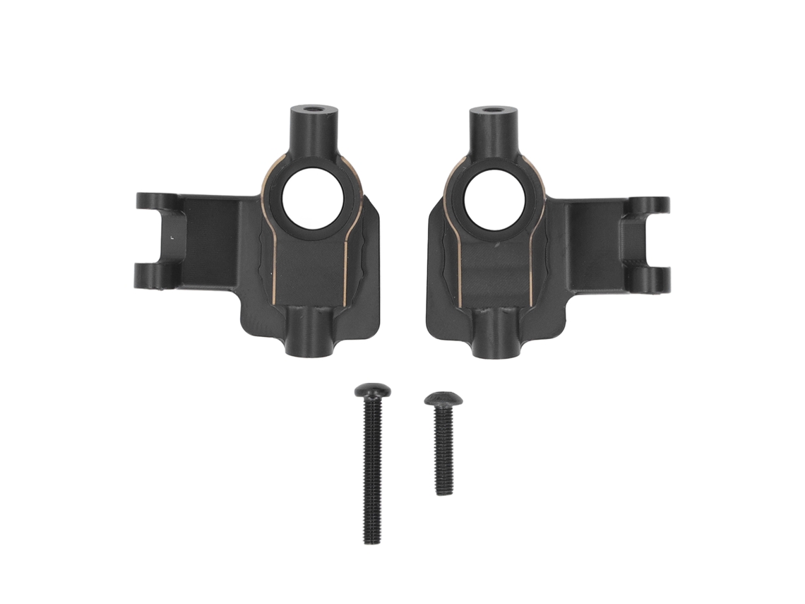 Mali 2pcs Caixa Portal de Latão Preto para Axial 1/18 Utb18 Capra Rc Crawler Acessório de Carro Rc
