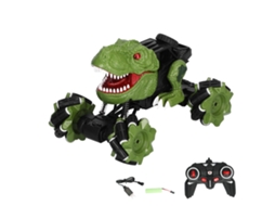 Mali brinquedo Carro Dinossauro Controle Remoto com Luz e Som Veículo Dinossauro 1:18
