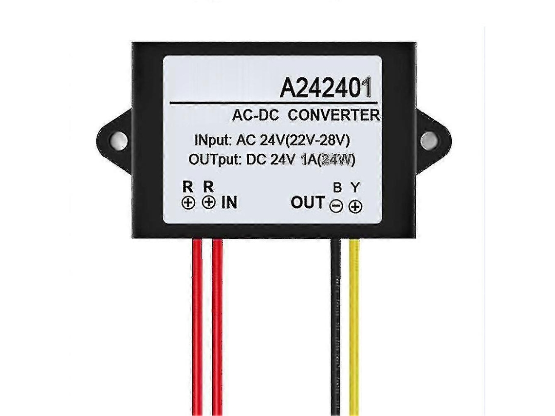 Módulo Adaptador Conversor De Fonte De Alimentação Mini à Prova Dágua Ac 24v Para Dc 24v 1/ 2/ 3a Aquaforge