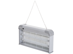 Lâmpada Anti-mosquitos Elétrica 30w Mata Mosquitos Área 60 M² Com Luz Uv 48,5x8,5x26,5cm Branco E Cinza