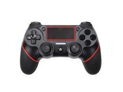 Controle Sem Fio MDUG compatível com USB e Bluetooth para dispositivos Sony (preto/vermelho)