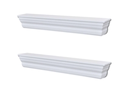 Wall Mounted Shelf, Wall Mounted Shelves Vidaxl Branco Madeira