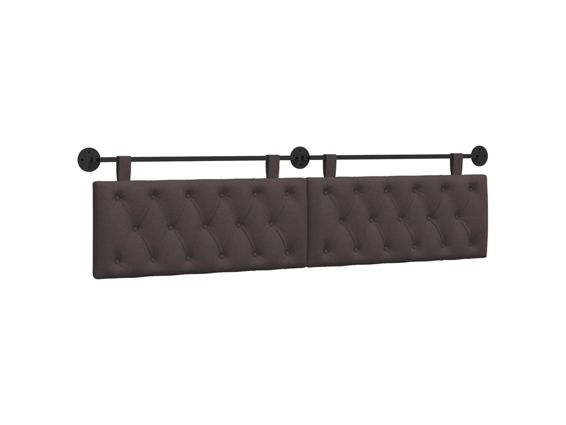 Conjunto 1 Cabeceira Suspensa Vidaxl Castanho Tecido (210 X 55 X 7 Cm)