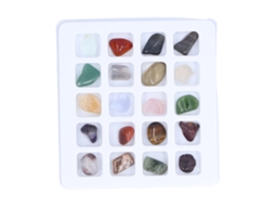 Laxiscreed Conjunto De 20 Pedras De Cristal Coloridas Para Meditação E Feng Shui