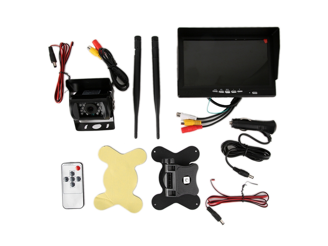 Monitor De Câmera Av Tft Lcd De 7 Polegadas (tela De Alta Definição, Controle Remoto Infravermelho)