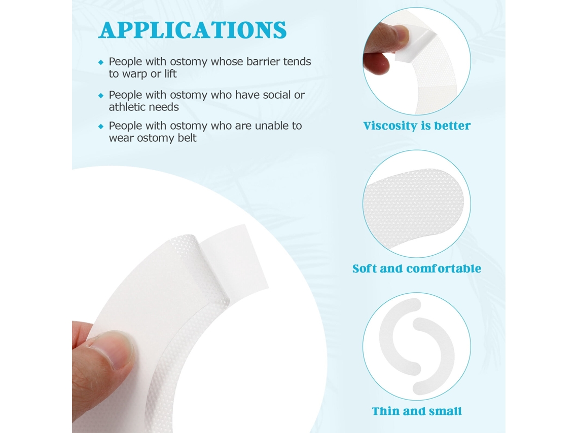 20 Tiras Protectoras Adhesivas Para Piel De Ostomía