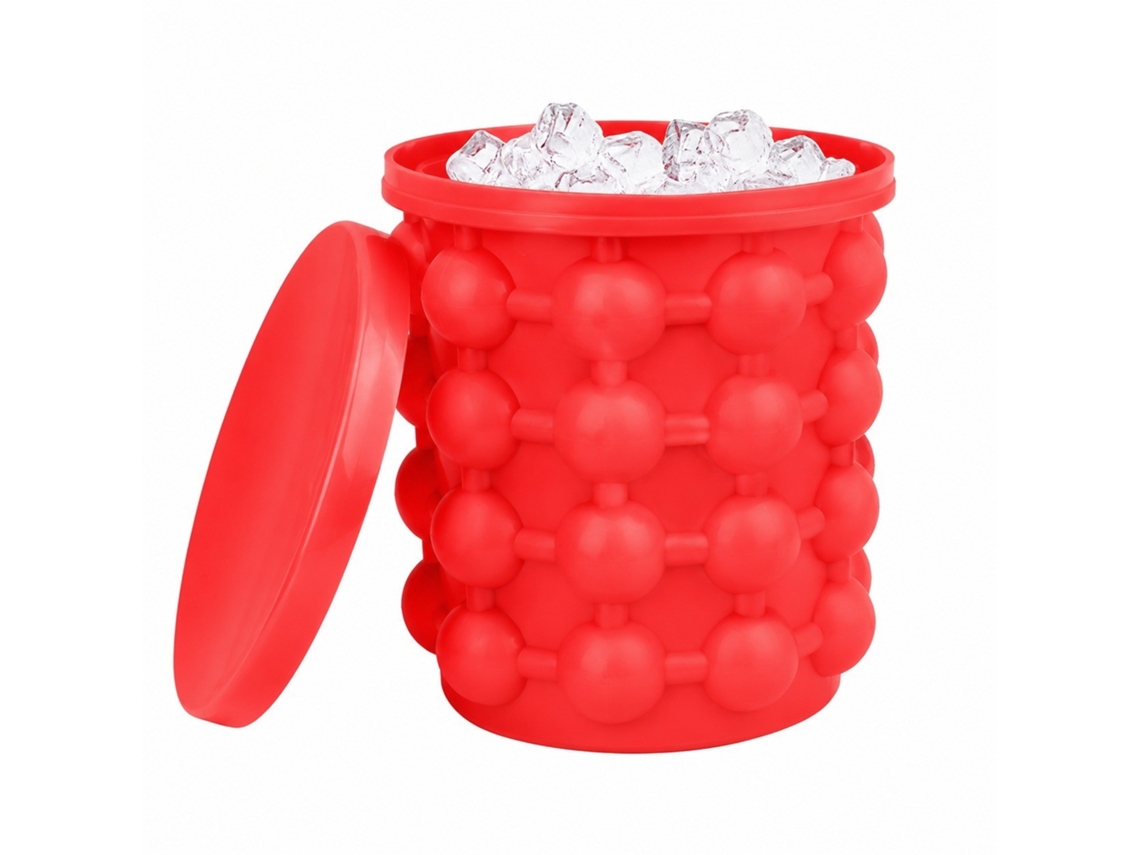 Molde De Balde Gelo Silicone, 32 Cubos Máquina Fazer Bandeja Freezer, Festa