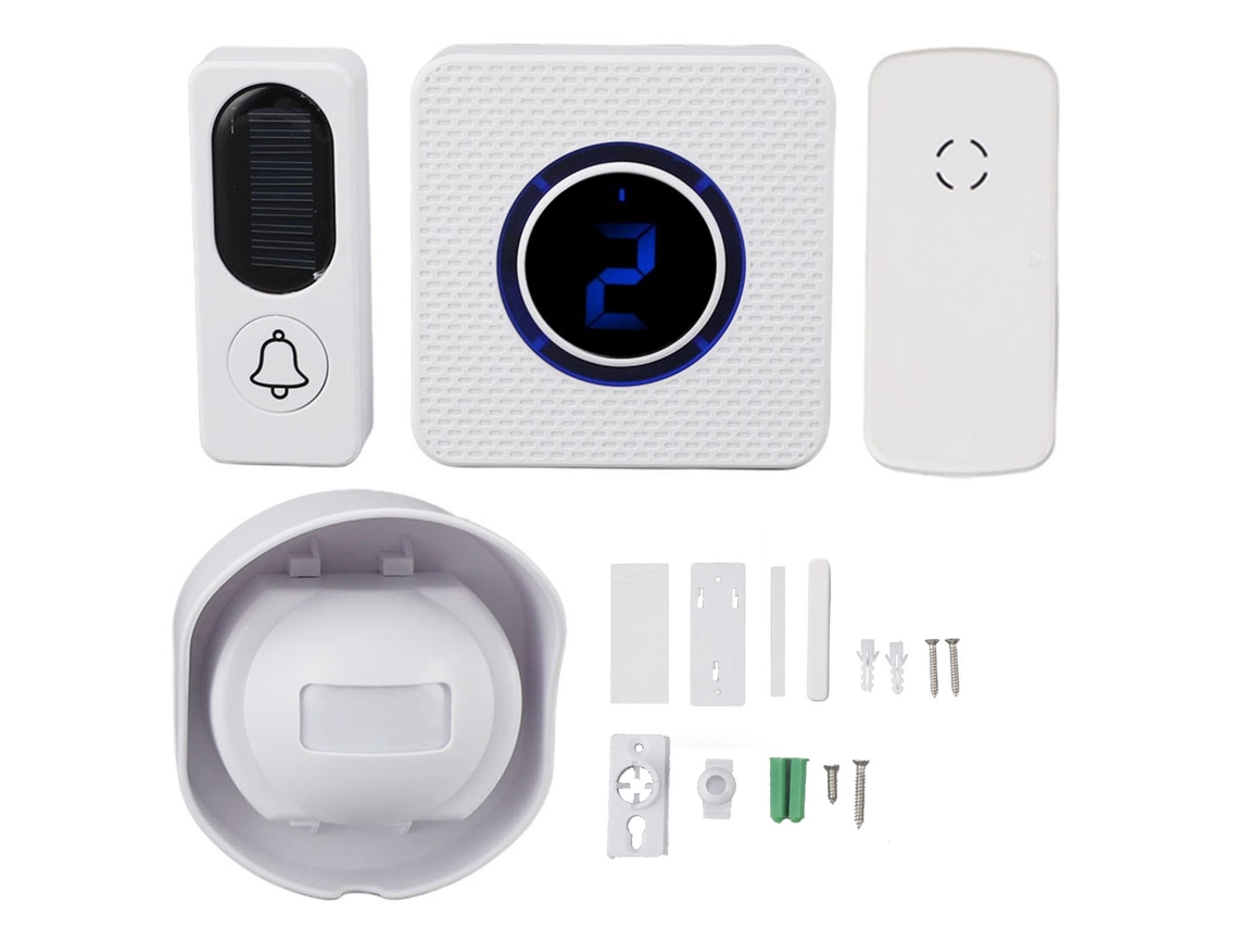Campainha sem Fio Tuya Smart (com ajuste de volume em 4 níveis e adaptação inteligente de Wi-Fi de 2,4 GHz)