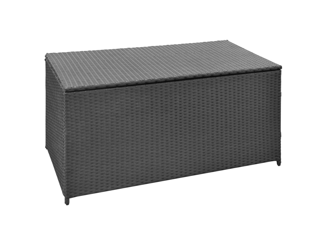 Storage Chest, Storage Chests Vidaxl Preto Rattan / Vime (n/a)