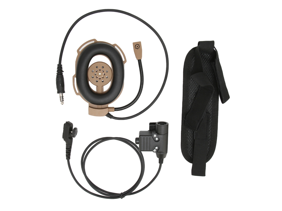 Fone unilateral para capacete de moto com ptt EOOCOO
