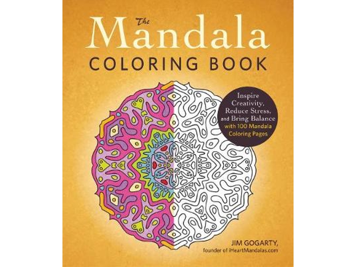 Livro The Mandala Coloring Book de Jim Gogarty (Inglês)