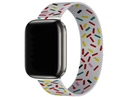 Bracelete Para Apple Watch 38/40/41/42mm Vermelho Arco-íris Cuich