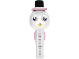 Microfone de Karaoke WJS Multicolor Rosa