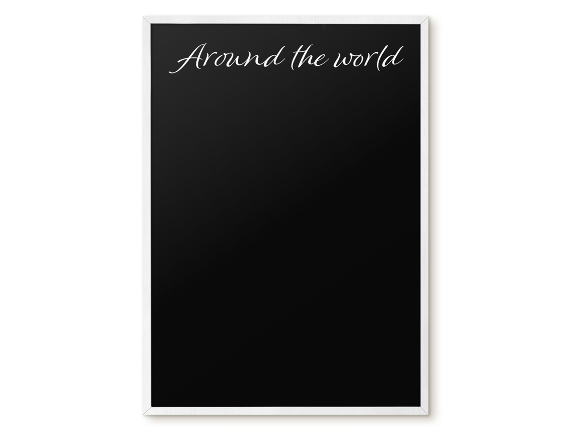 Magnetic Board Around The World For The Living Room Espelharte (50x70 Cm)