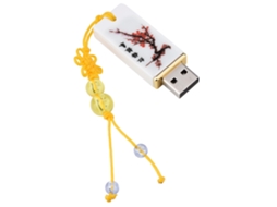 Pen Drive Usb (armazena Dados, Uso Portátil) Estilo De Elemento Chinês Porcelana Azul E Branca 16g Mei