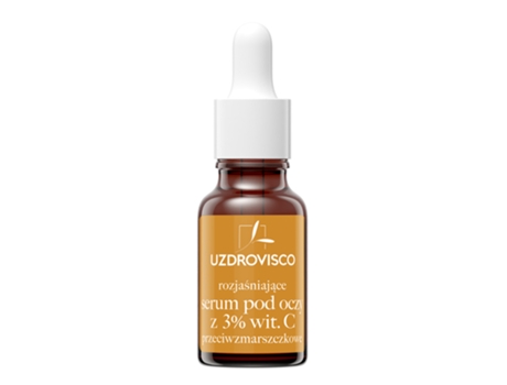 Sérum Iluminador para os Olhos, 3 Vitaminas C, Antienvelhecimento, 15 ml Uzdrovisco