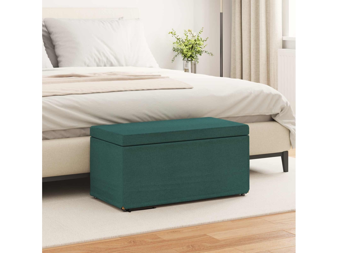 Vidaxl Banqueta Verde Escuro 81 X 41 X 40 Cm