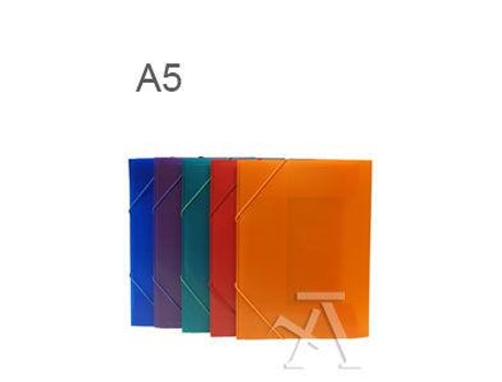 Paq/10 Capa A5 Gomas Y Solapas Supra Pp Colores Surtidos