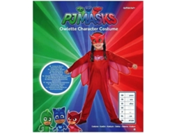 Macacão Máscara e Asas Destacáveis 2/3 Anos Corujinha Pjmasks