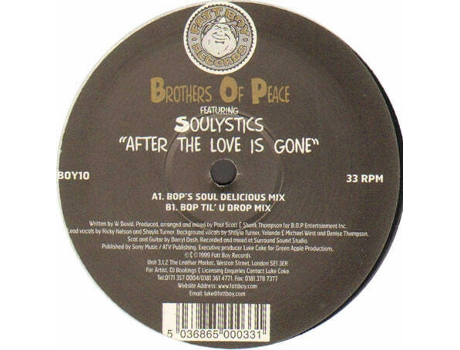 Vinil After The Love Is Gone Fatt Boy Records