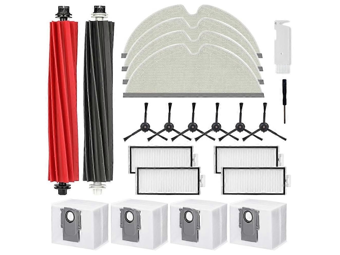Para Aspirador De Pó Q8 Max / Q8 Max + / Q5 Pro / Q5 Pro+: Escova Lateral Principal, Filtro Hepa, Pano De Limpeza, Sacos De Pó_glo