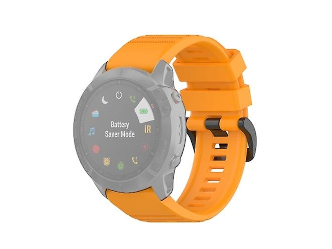 Lurelia Pulseira, Compatível Com Garmin Fenix 6x 26mm Âmbar Amarelo
