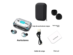 m41 Fone de Ouvido Estéreo Bluetooth, Tela Sensível Ao Toque, Alto falante Sem Fio com Carregamento Magnético MDUG (e)