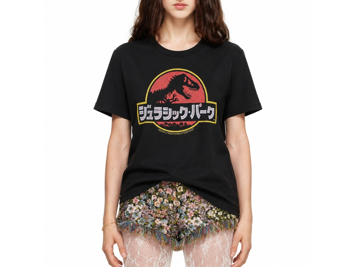 Jurassic Park Kanji T-shirt Unisex Adults Size:l