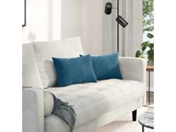 Vidaxl Travesseiros De Sofá 2 Pcs Azul 50 X 30 Cm