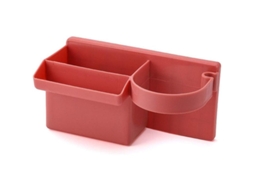 Rack Secador De Cabelo Para Banheiro Sem Furar Armazenamento Na Parede Vermelho