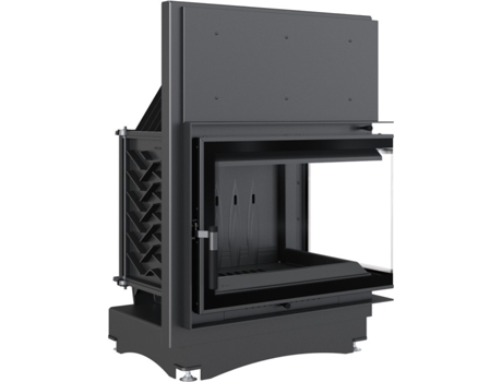 Inserção de lareira de cristal Zuzia Eco 12 Deco no lado direito AZURA HOME DESIGN