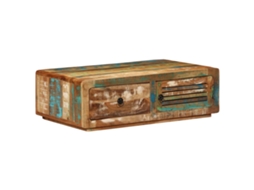 Vidaxl Mesa De Centro 89x55x29 Cm Madeira Recuperada Maciça