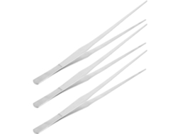 Conjunto de 3 Prendedores de Alimentação em Aço Inoxidável para Répteis, Longos, Retos, Multiuso, para Aquário. SFUSHOS