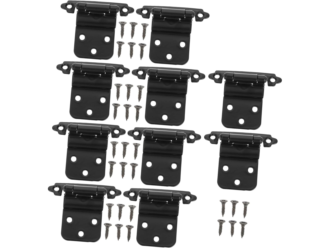 Conjunto De 10 Dobradiças Metal Com Fechamento Automático Para Móveis